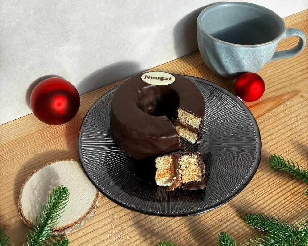 Baumkuchenring mit Nougatfüllung