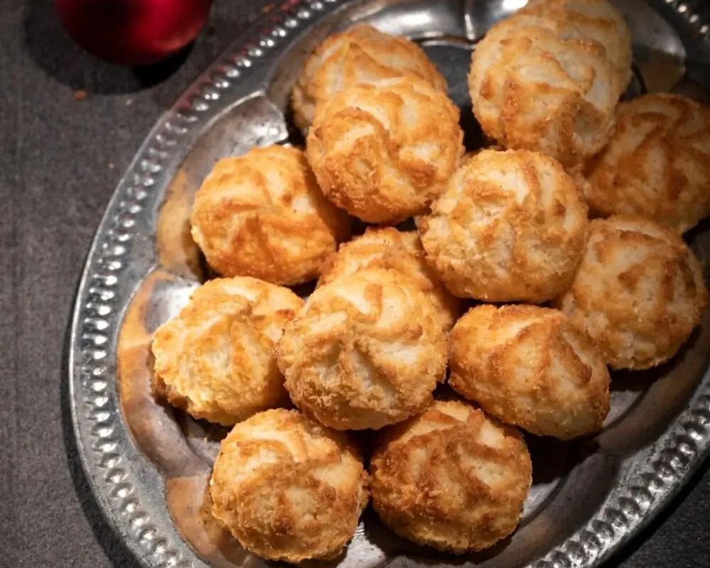 Kokosmakronen mit Nougatfüllung